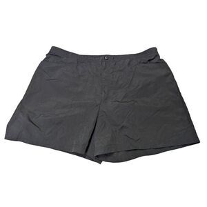 Lands’ End Women’s Size 18 W Black Quick Dry Nylon Blend Swim Shorts